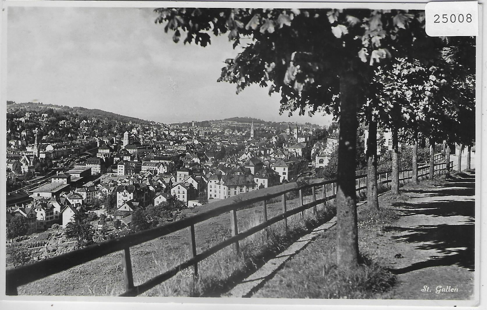 Cartoline postali: St. Gallen von oben – Antico da Ettingen venduto da Kartenplanet