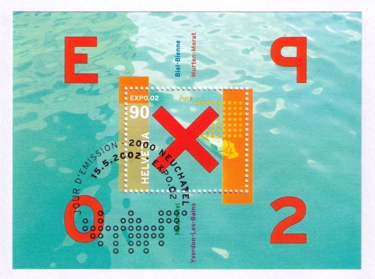 Tous les timbres: 2002_1053_EXPO-BLOCK_ABO-FDC 15.5.02 Neuchâtel_ERSTTAG ! – D'occasion à Marthalen par Ch_quality 1