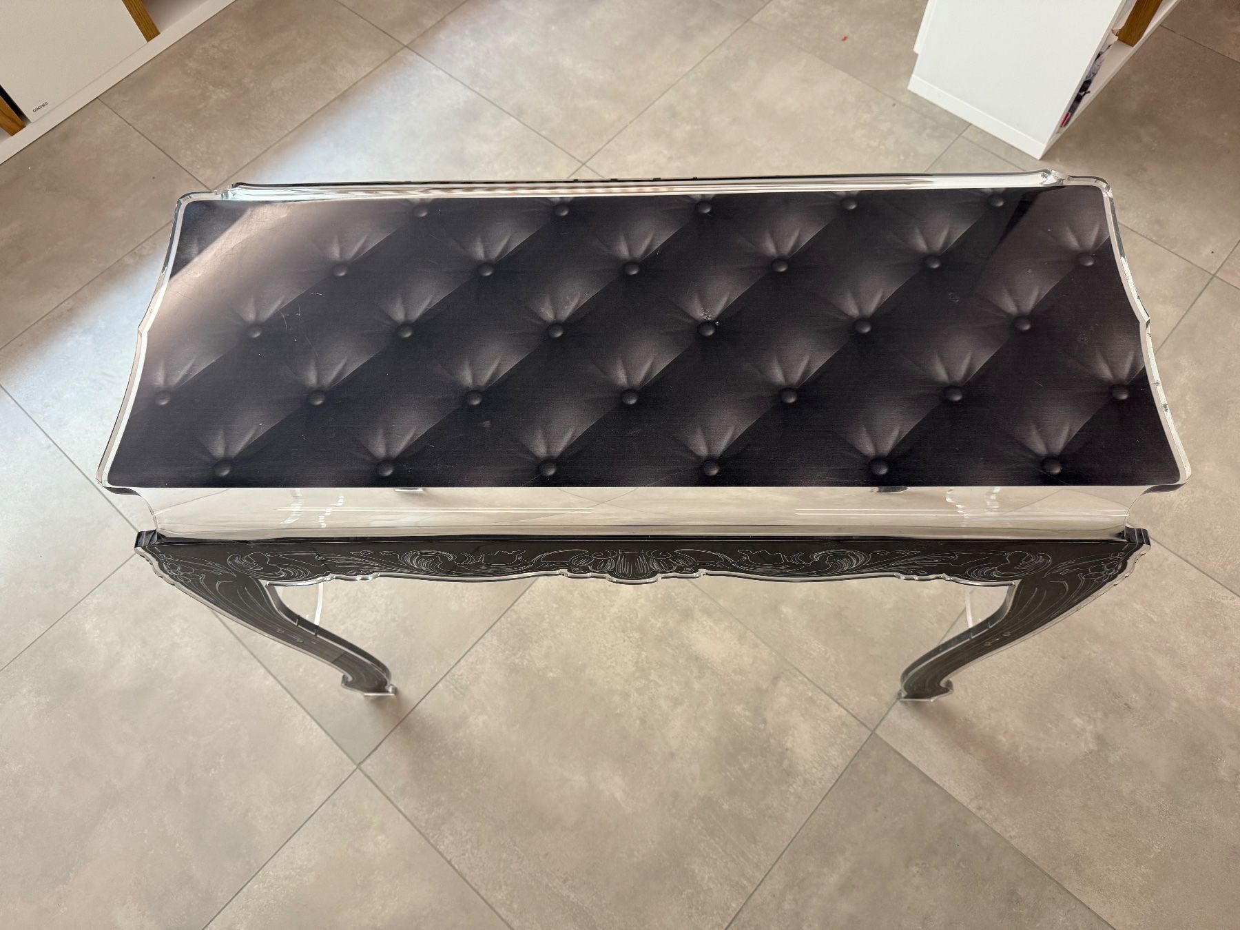 Tavoli: Table console baroque noire et transparente - Bon État – Usato da Confignon venduto da Miguelec 1