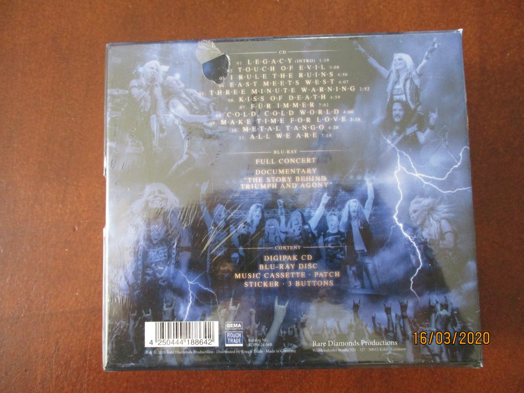 CD: Doro & Warlock Triumph and Agony Liv – Nuovo e nell'imballaggio originale da Liestal venduto da Disc-Point 2