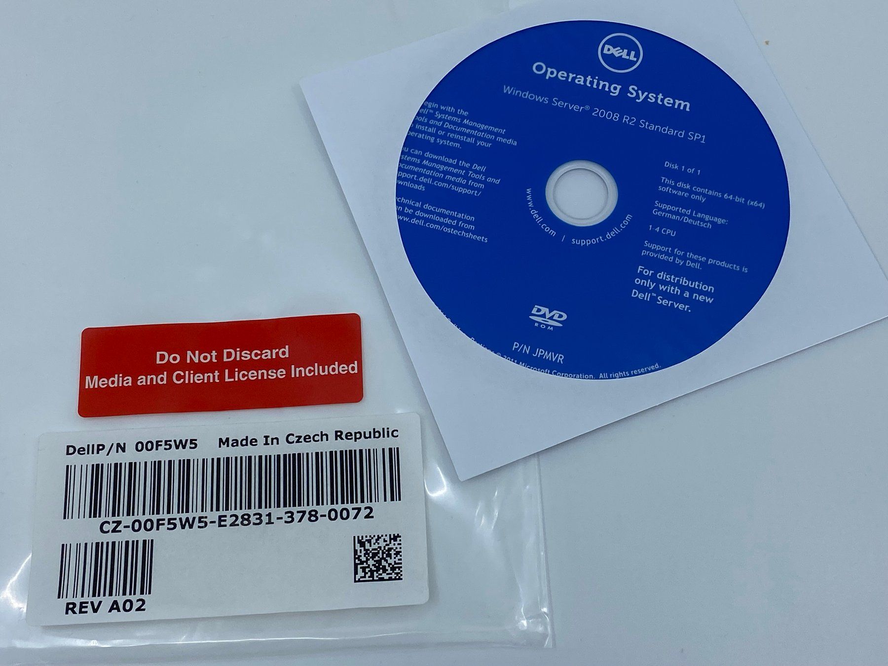 Microsoft Software: Microsoft Windows Server 2008 R2 Standard SP1 - Dell Edition – Nuovo (secondo la descrizione) da Langwiesen venduto da Restposten-24 1