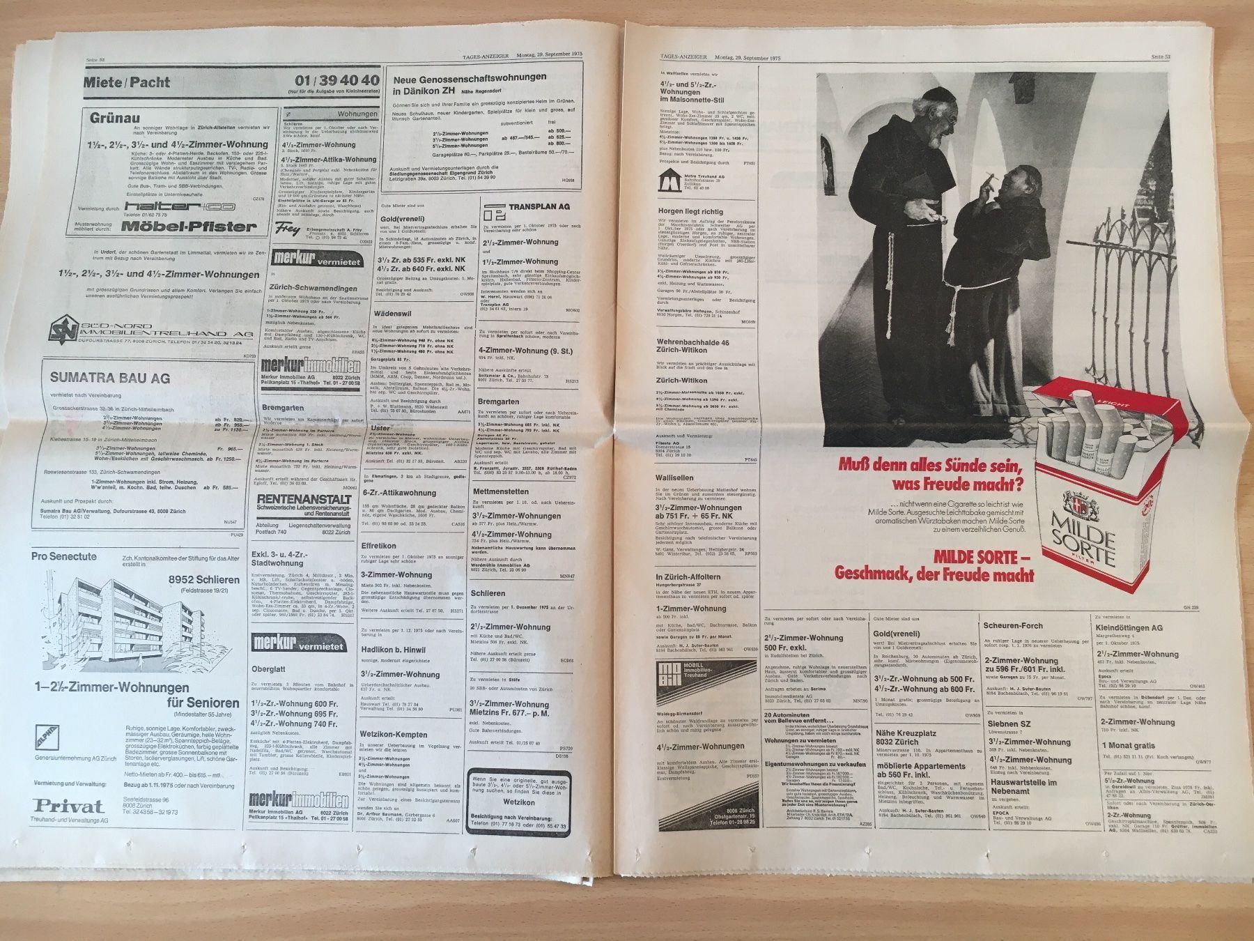 Zeitschriften & Magazine: Tagesanzeiger vom 29. September 1975 – Gebraucht aus Luzern von Jiggy_8898 9