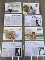 Münzbriefe aus aller Welt/ 4 Stk.
