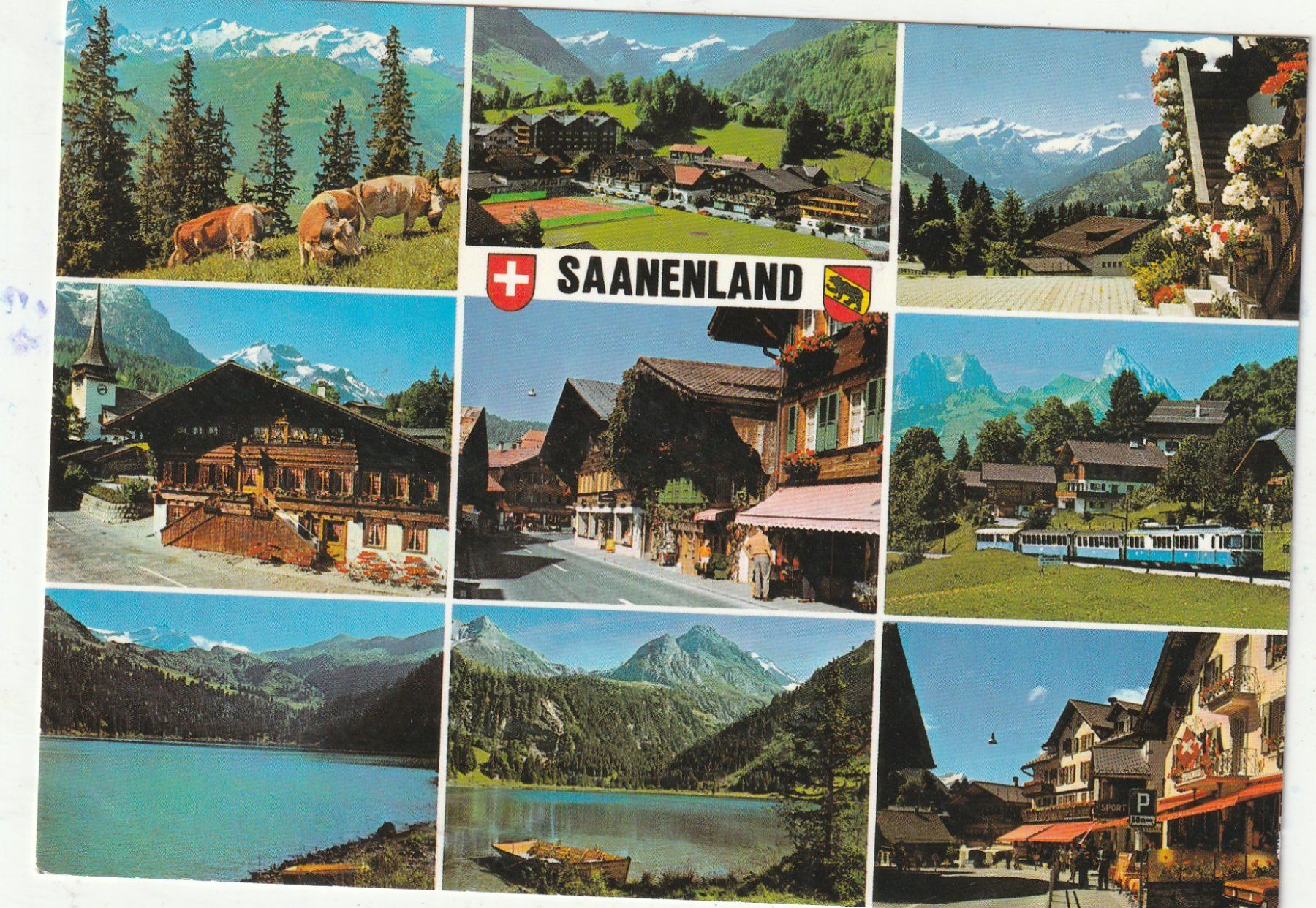 Cartoline postali: Saanen BE. MBK. – Usato da Lumbrein venduto da made02