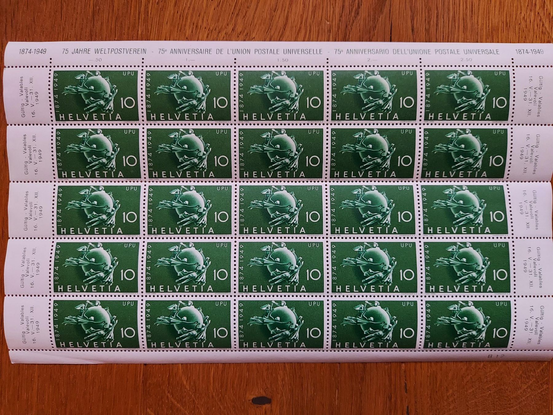 Tutti i francobolli: Briefmarkenbögen ungestempelt – Nuovo (secondo la descrizione) da Speicherschwendi venduto da Mountain010 1
