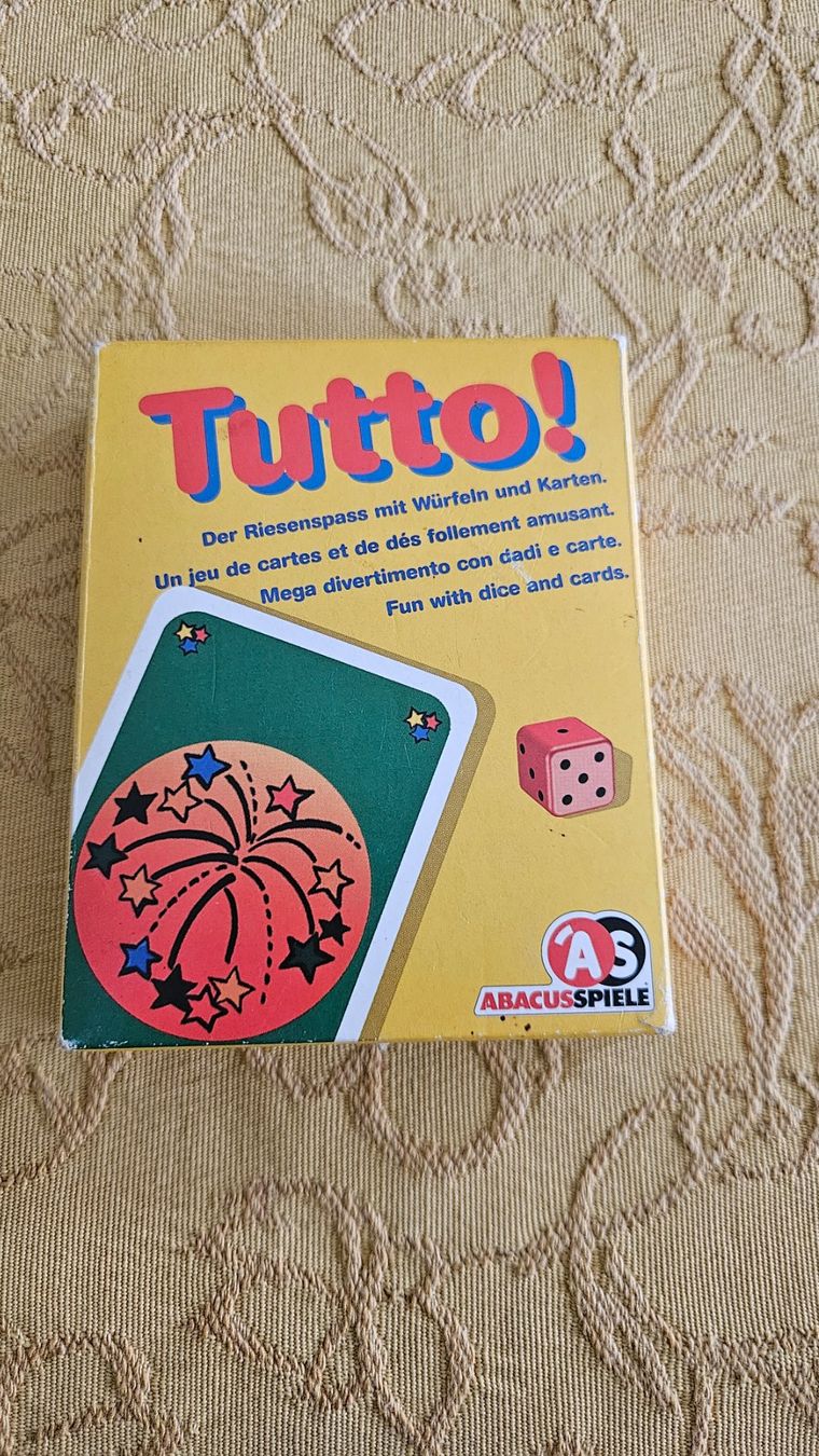 Giochi: Gioco "Tutto!" Mega divertimento con carte e dadi – Usato da Melano venduto da H-Sara