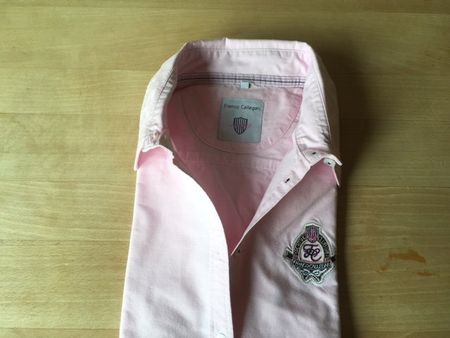 College Blousen-Hemd rosa, Gr. 42