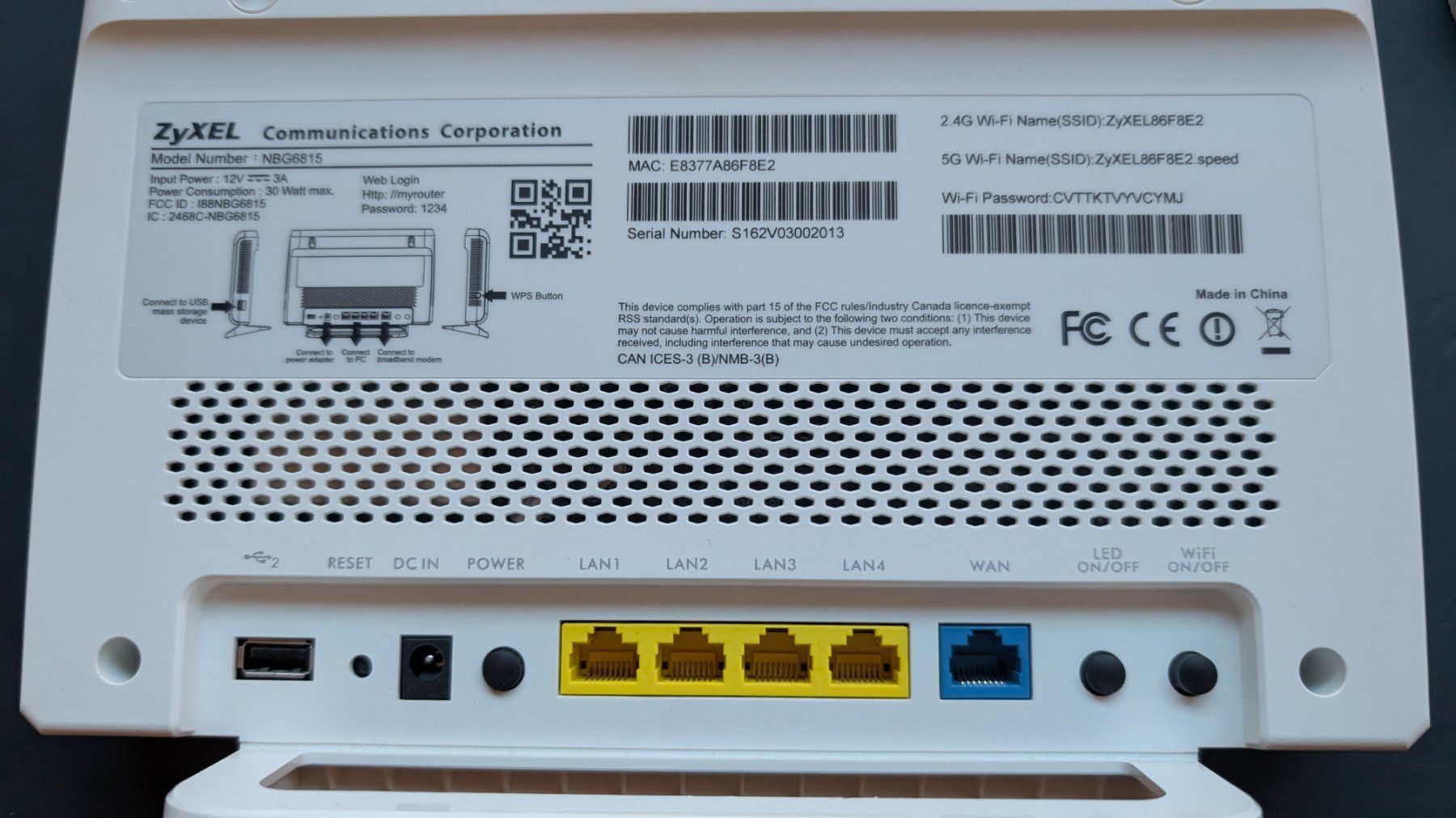 Zyxel Modem & Router: Zyxel NBG6815 Router – Usato da Spiez venduto da hellobubles1233 1