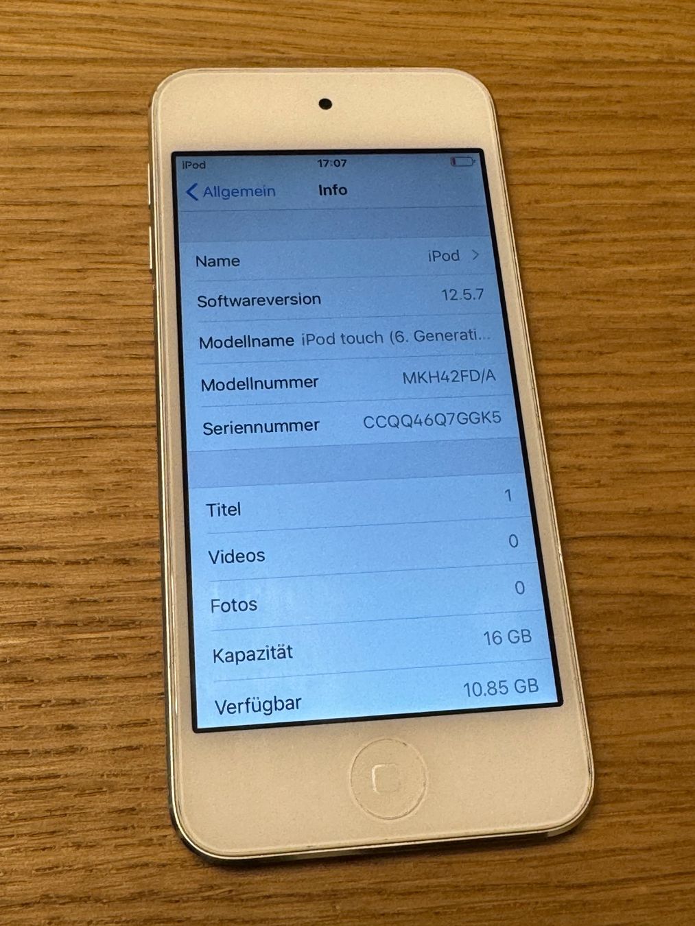 Apple Lettore multimediale portatile: iPod Touch 6th gen – Usato da Zollikofen venduto da lagavulin03 2