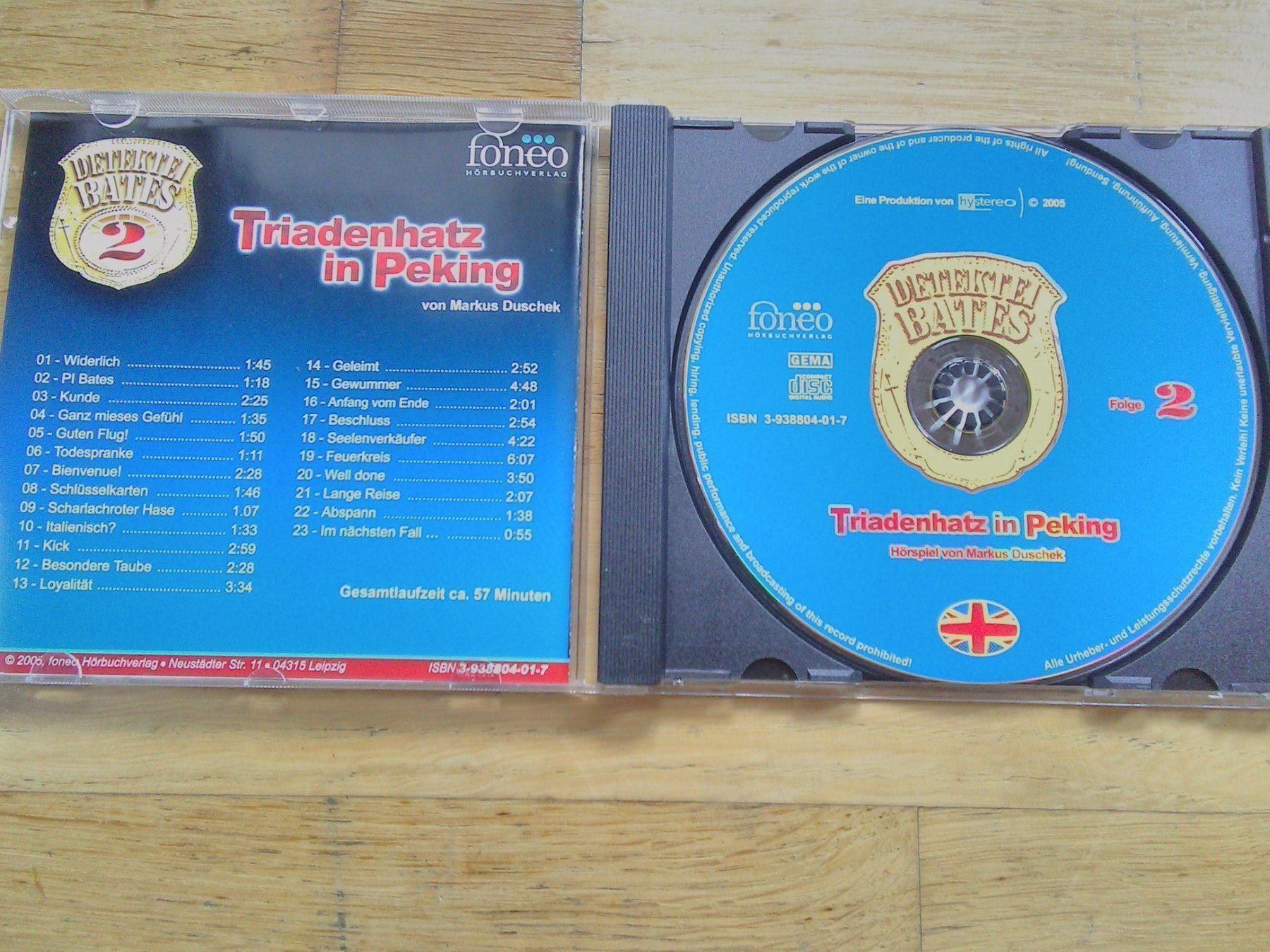 CD: Detektei Bates 1+2     (Markus Duschek) – Usato da St.Galllen venduto da elkaphone 6