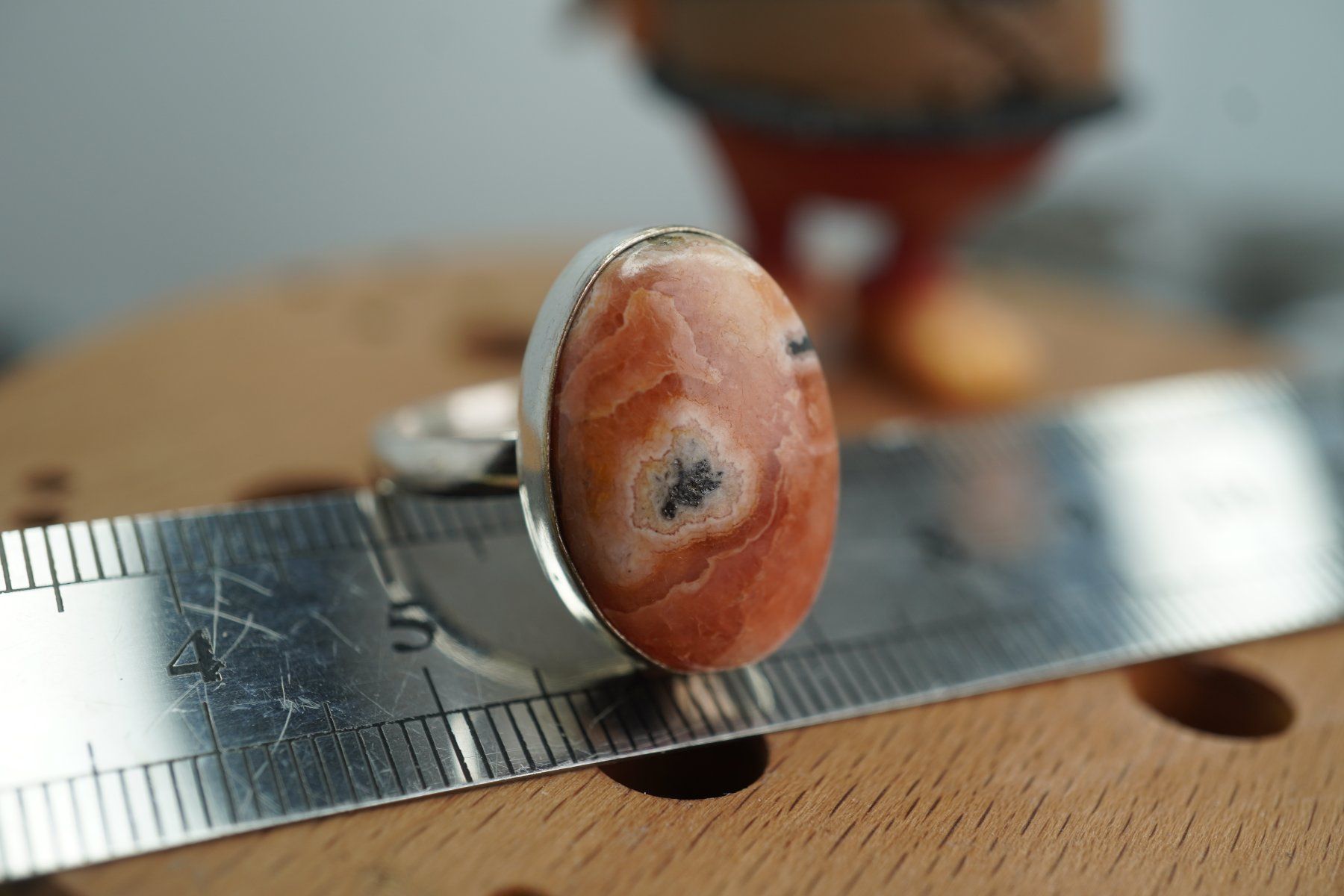 Minerali & Pietre curative: Rhodochrosit     ring Grösse  Variabel     (Räumung!) – Nuovo e nell'imballaggio originale da Eschenbach SG venduto da topstone 1