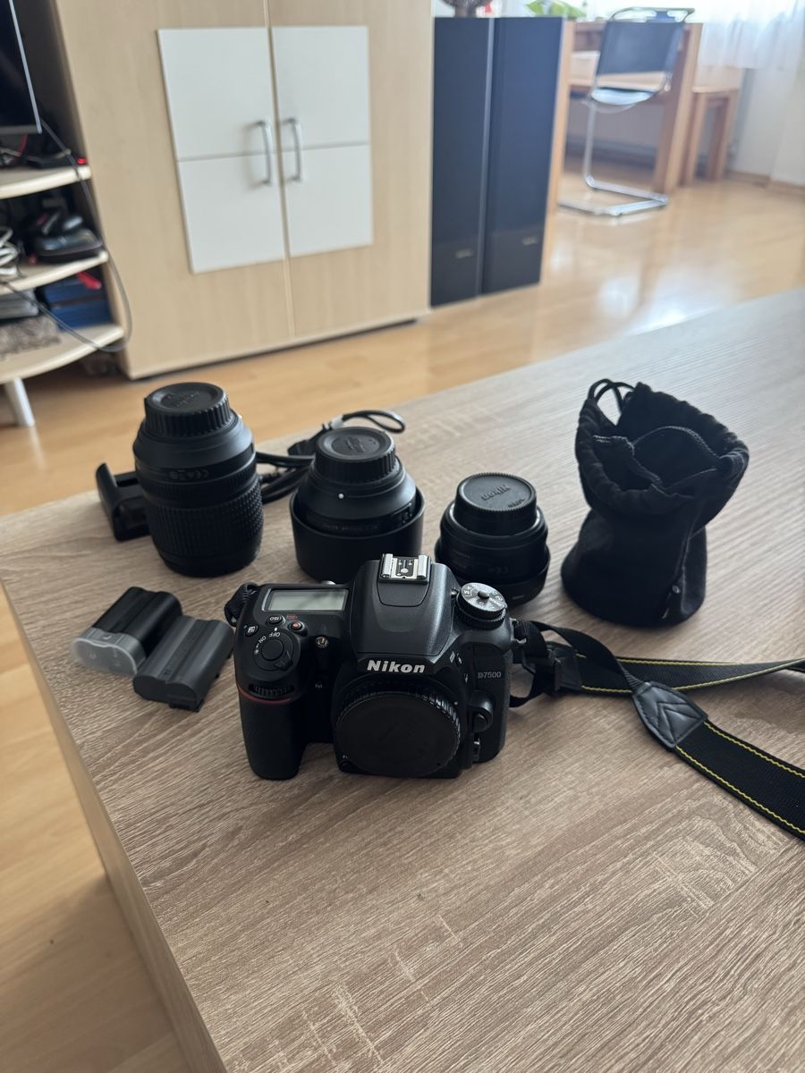 Nikon Kamera: Nikon D7500 mit 3 Objektiven – Gebraucht aus Bettlach von silwerhand 1