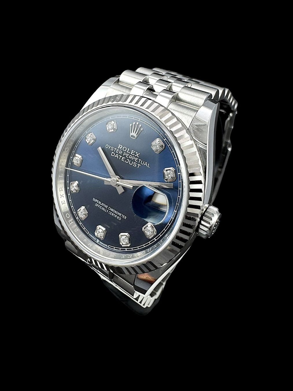 Rolex Uhren: Rolex Date Just Diamanten Stahl 36mm Fullset 2021 *U1112* – Gebraucht aus Zürich von GalerieInauen 4