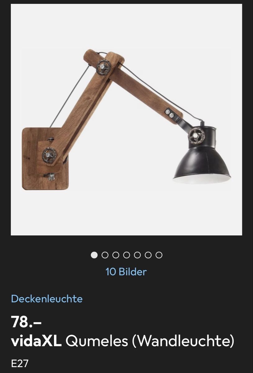 Vidaxl Lampen: Wandleuchte 'Qumeles' – Neu (gemäss Beschreibung) aus Brugg AG von kja_86hm 3
