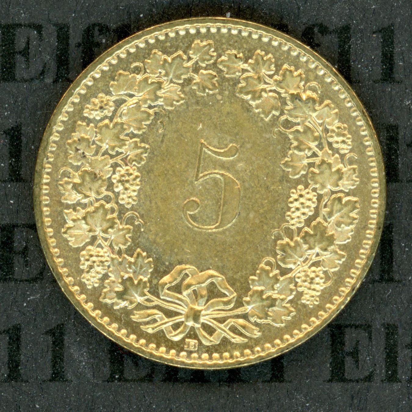 Tutti le monete: CHF___0.05 2011 -unz 5 Rappen – Usato da Widnau venduto da Elf11 1