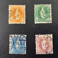 Stehende Helvetia, 66B/67B/70B/71B, gestempelt