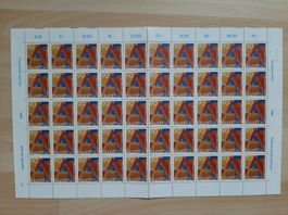 Briefmarkenbogen 1996 Guiness Weltrekord