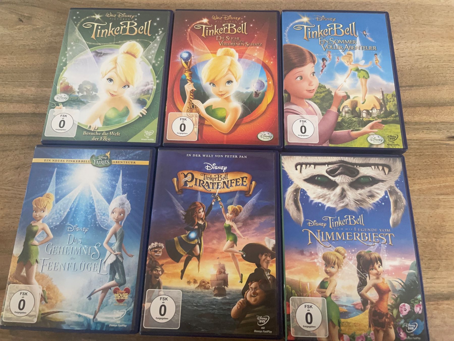 Tutti i DVDs: Tinker Bell Teil 1-6 – Usato da Aarau venduto da Aurora0810