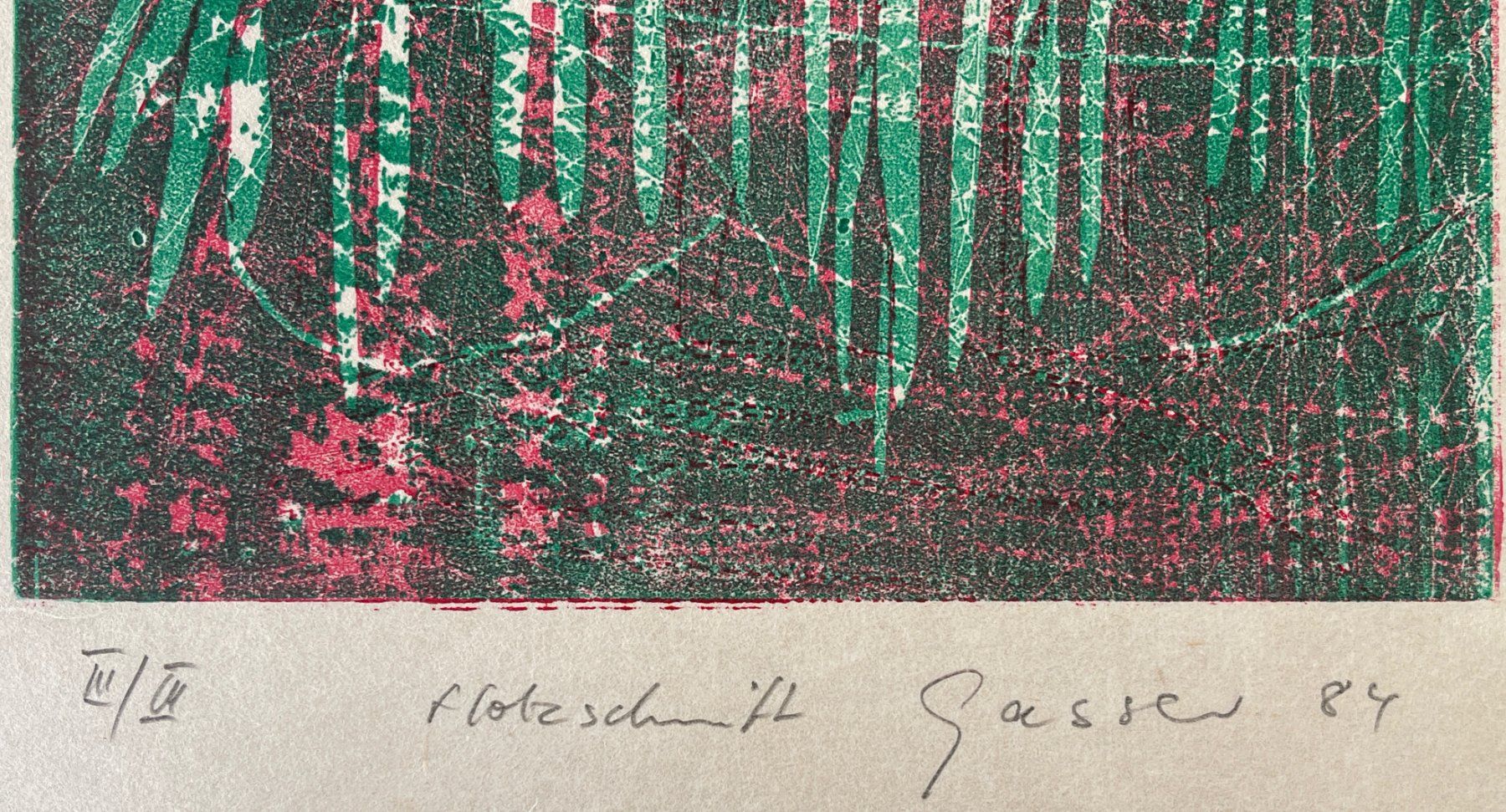 Xilografie: Bruno Gasser 1947-2010 – Usato da Basel venduto da poolko 1