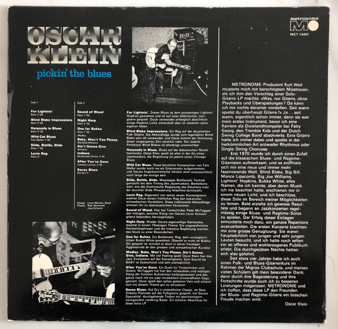 Dischi in vinile: OSCAR KLEIN - PICKIN' THE BLUES – Usato da Poliez-Pittet venduto da Newtown-Records 1