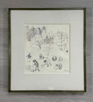 PFISTER Albert, Original, monogrammiert. "Auf dem Feld"
