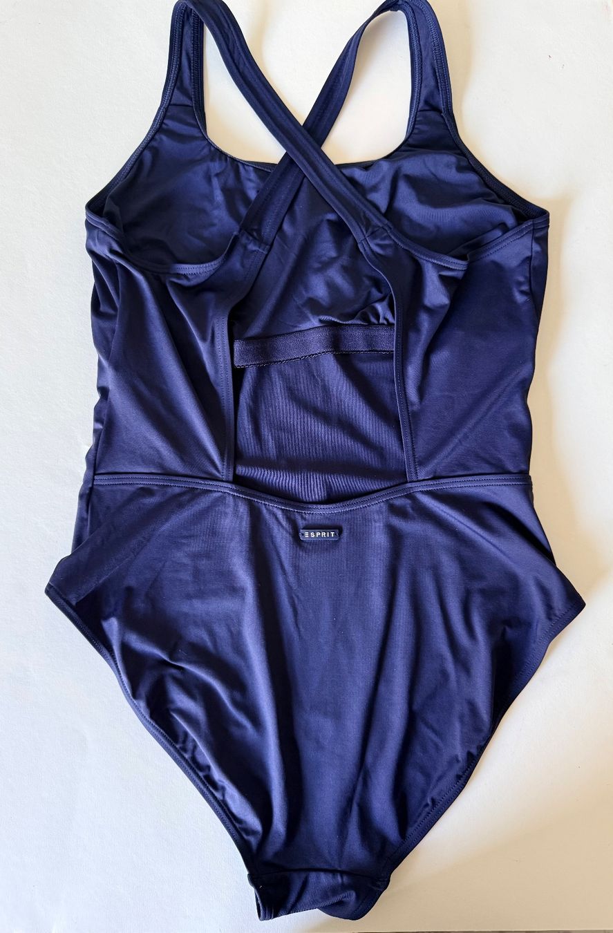 Esprit Costumi da bagno & Bikini: ESPRIT, Badekleid, Grösse 40, Farbe Dunkelblau – Nuovo e nell'imballaggio originale da Rudolfstetten venduto da gst_g7xl 4