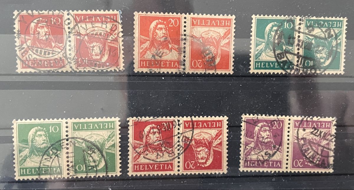 Tutti i francobolli: Lot Kehrdrucke gestempelt – Usato da Zug venduto da gip41