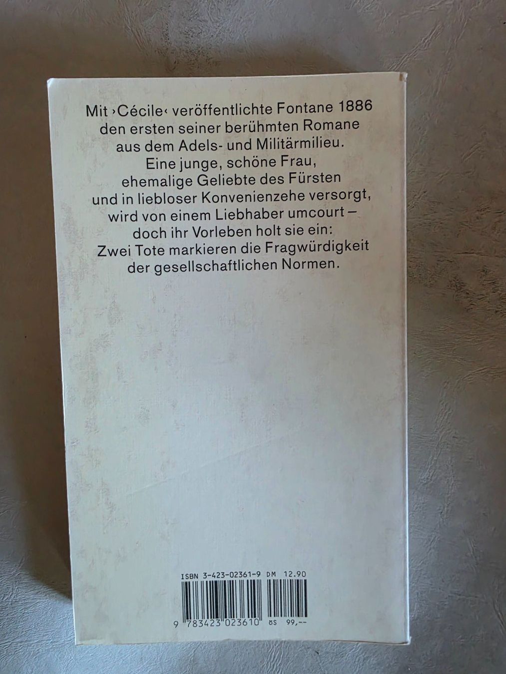 Bücher: Theodor Fontane - Cécile - dtv Klassiker - 1995 – Gebraucht aus Walterswil BE von Lonitti 4