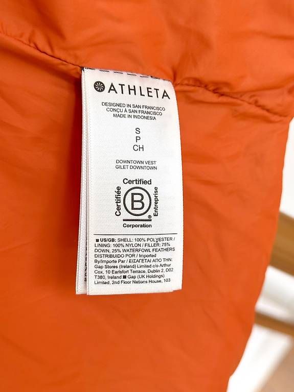 Gilet & Giacche senza maniche: Athleta Weste orange Gr. 36/38 neuwertig – Usato da Biberstein venduto da evolution89 4