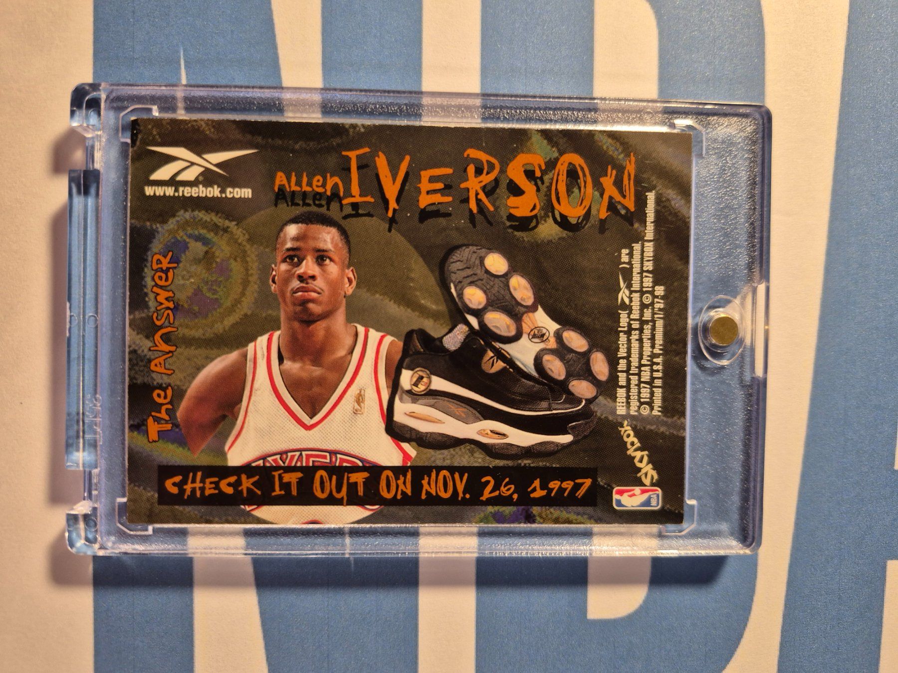 Nba Carte collezionabili: NBA Allen Iverson Reebok Card – Usato da Treiten venduto da Sauber73 1