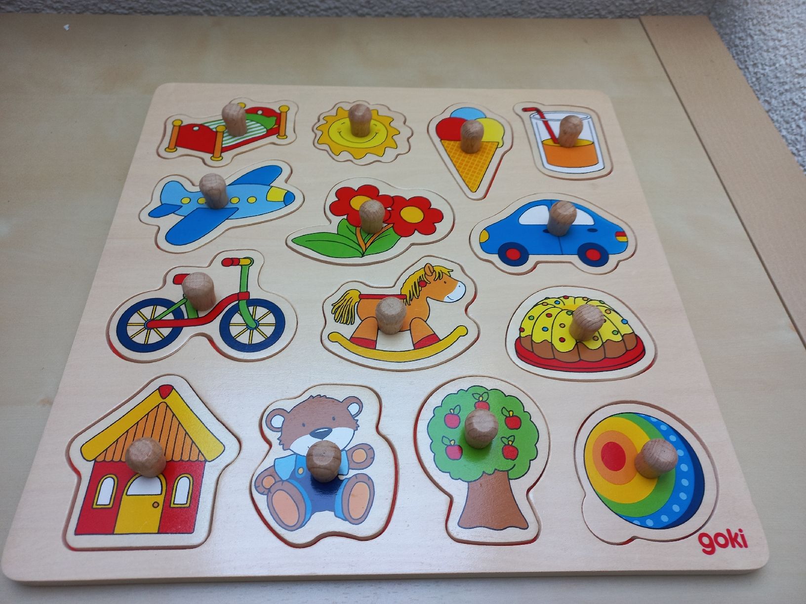 Puzzles: Zwei schöne Holzsteckpuzzle – Gebraucht aus Salvenach von soleil_27 1