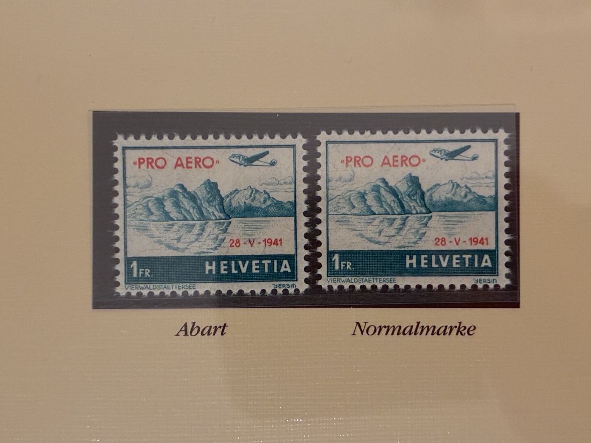Tutti i francobolli: Abart Pro Aero, 1941, Kat.Nr. 35.1A.09 – Nuovo (secondo la descrizione) da Basel venduto da luginbhl1431