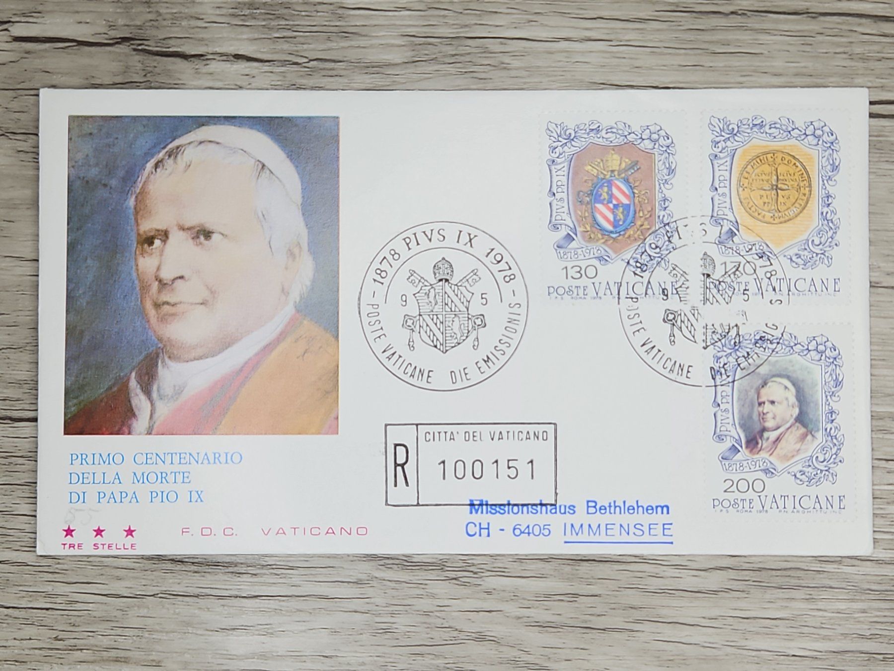 Tutti i francobolli: CL05 Enveloppe + Timbre Poste Vaticane 1978 – Usato da Cousset venduto da Patrick_Collections