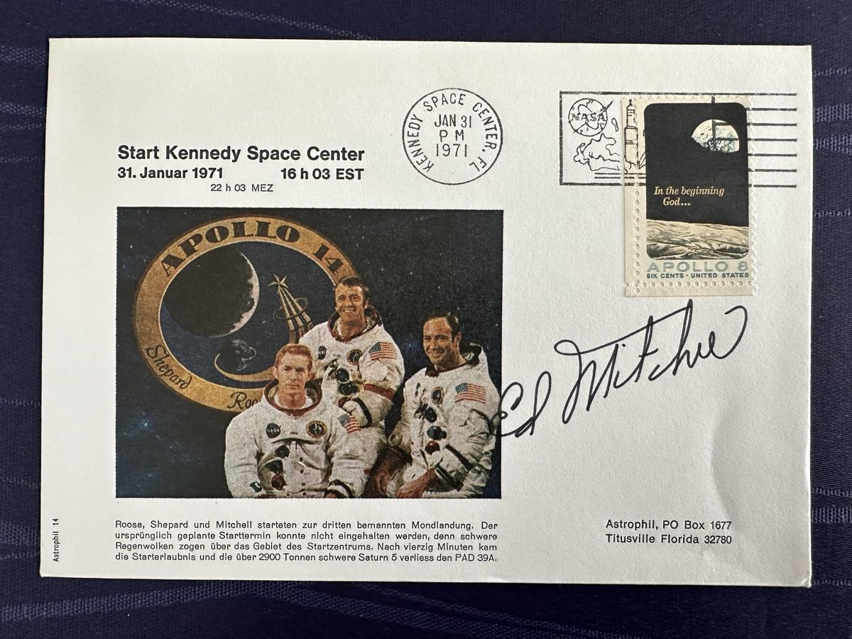 Autografi: Autogramm / Unterschrift Ed Mitchell Apollo 14 von 1971 – Usato da Steffisburg venduto da bwt56 1