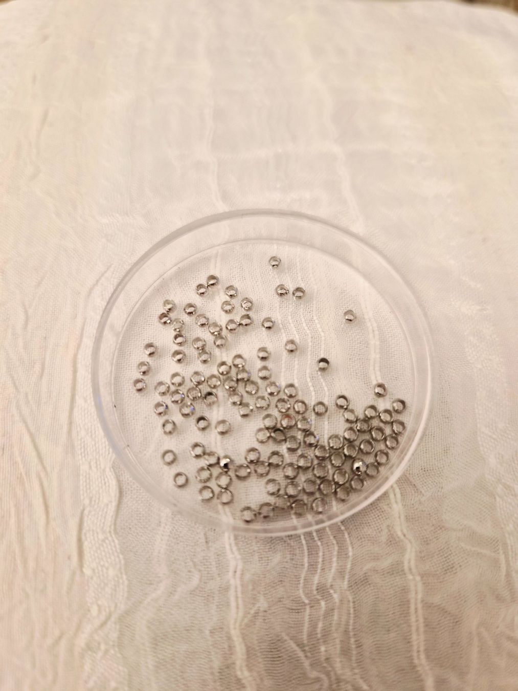 Perle (finte): Quetschperlen silber 2mm 100 stk – Nuovo e nell'imballaggio originale da Dietikon venduto da Eleda