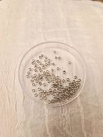 Quetschperlen silber 2mm 100 stk