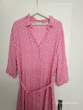 Sommerkleid rosa/weiss-Grösse 44