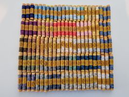 Vintage Seidengarn Set 115 Spulen 100% Seide Bozzolo Reale