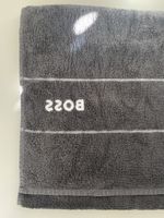 Badetuch BOSS grau neu