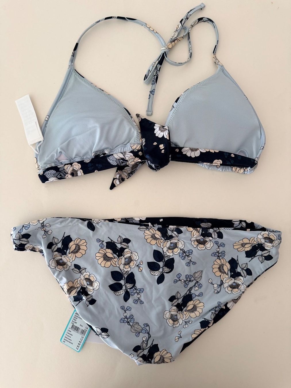 Seafolly Maillots de bain & Bikinis: SEAFOLLY, Bikini SPLENDOUR, Grösse 40, Hellblau/Dunkelblau – Neuf avec emballage d'origine à Rudolfstetten par gst_g7xl 6