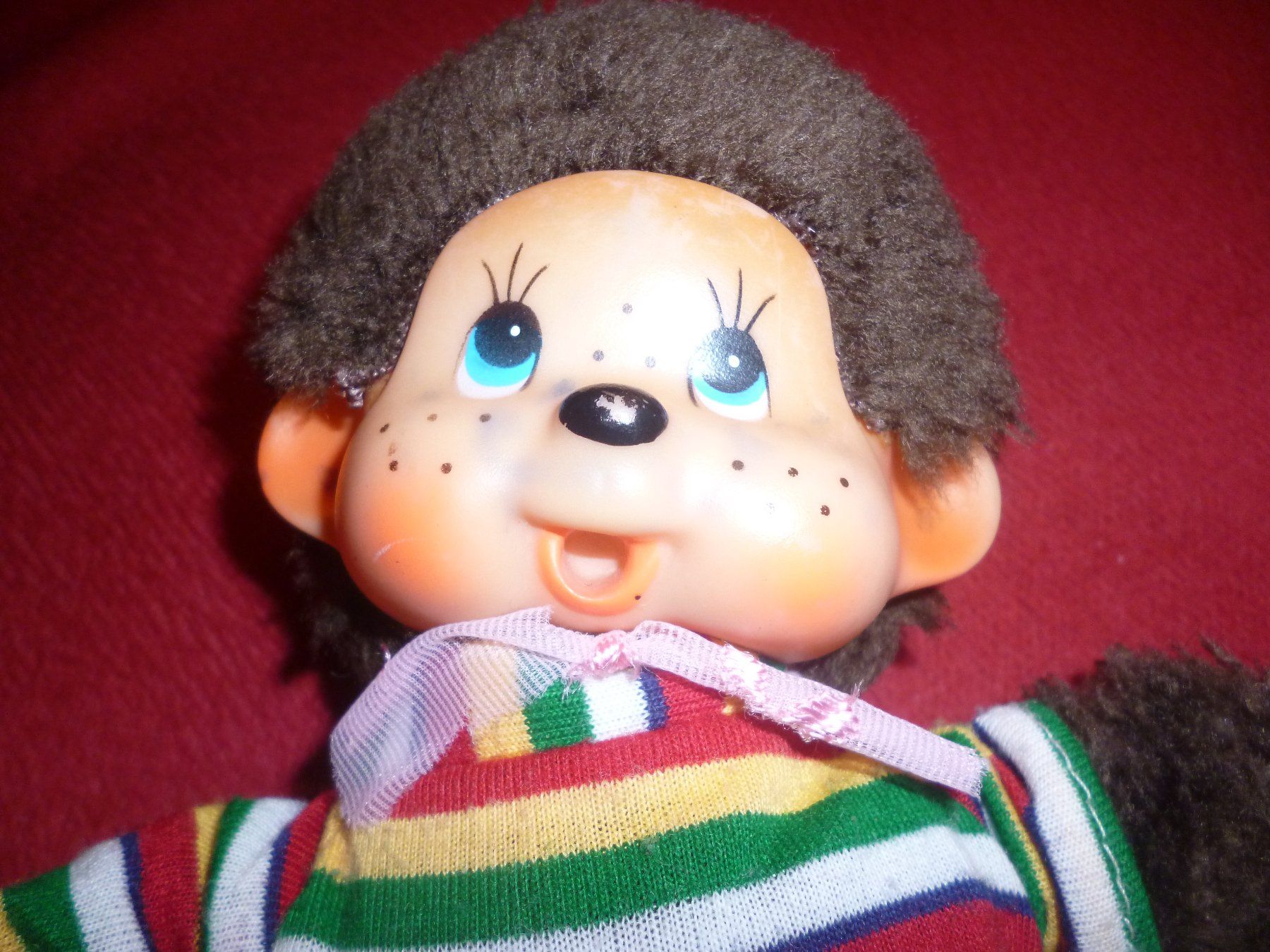 Monchhichi Puppen: Monchichi Äffchen mit Nuggi, bunt gestreift,VINTAGE!!! – Gebraucht aus Volketswil von nemo2000 4