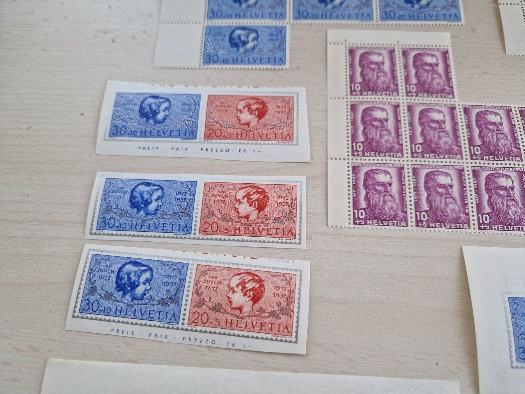 Alle Briefmarken: PJ Lot 1937, ab 1.- – Gebraucht aus Burgdorf von Glossy01 2