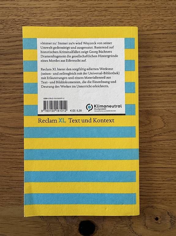 Libri: Woyzeck - Georg Büchner – Usato da Fehraltorf venduto da eli_x28b 1
