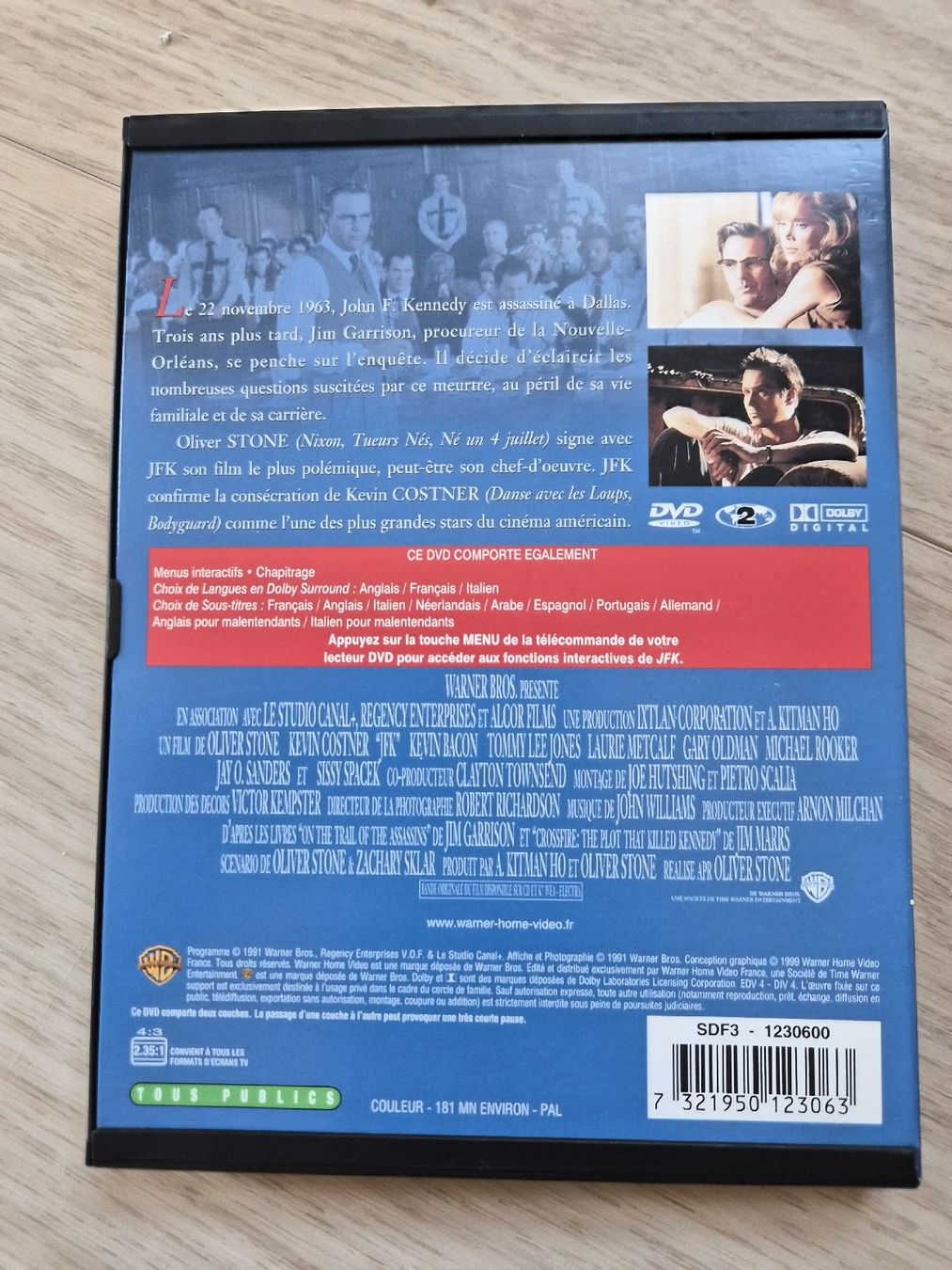 Tutti i DVDs: DVD JFK Oliver Stone Kevin Costner  – Usato da La Joux FR venduto da car_ck96 2