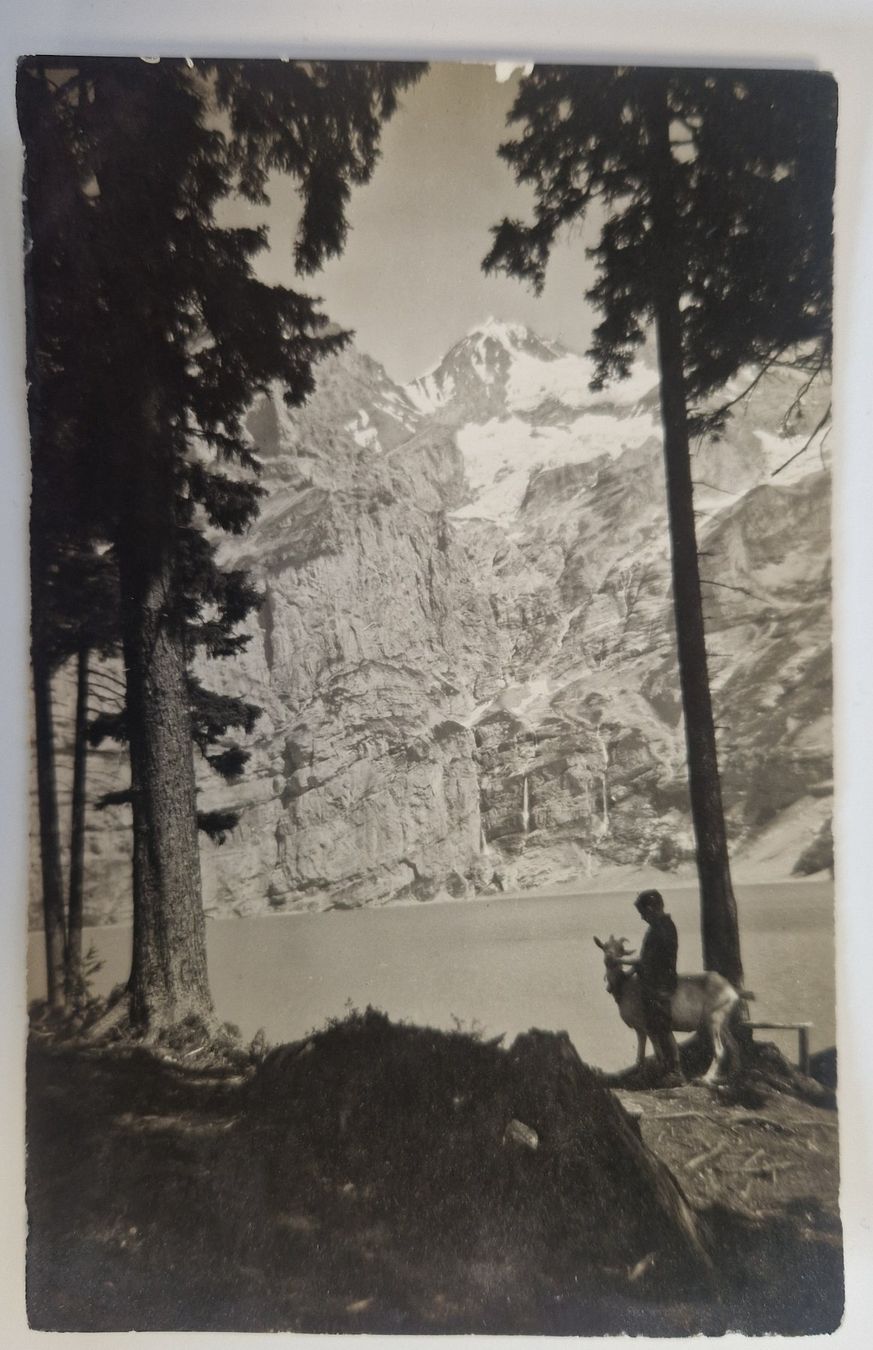Ansichtskarten: Hotel Oeschinensee Kandersteg 1925 – Gebraucht aus Melchnau von Arthurius