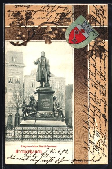 Cartoline postali: Grusskarten-AK Bremerhaven, Partie vor d – Usato da Berlin venduto da bartko-reher