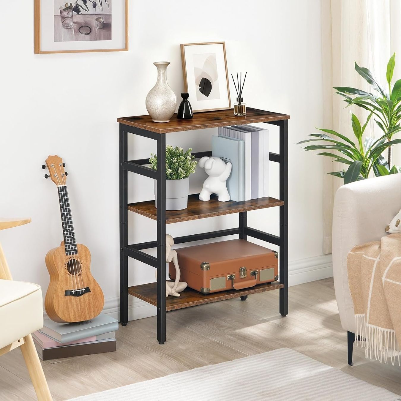 Scaffali: Leiterregal 3 Ebenen Metall Holz – Nuovo e nell'imballaggio originale da Nuglar venduto da SmartLiving24 5
