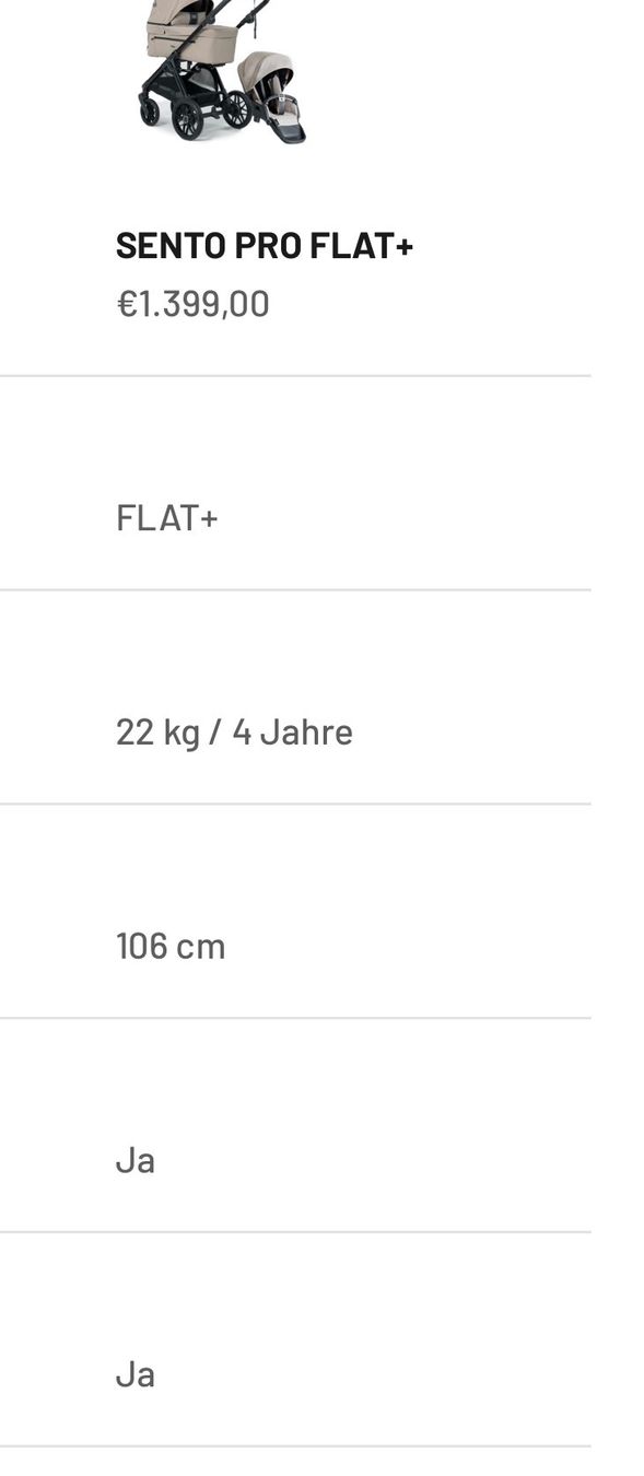Poussette: Emmaljunga Sento Pro Flat – D'occasion à Zürich par sophia.01 2