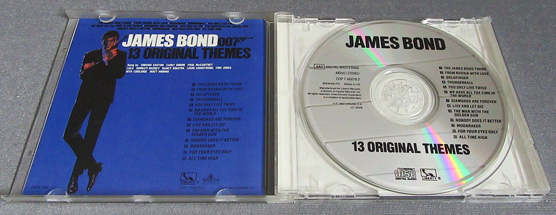 CD: CD - James Bond 007 -13 Original Themes – Usato da Auenstein venduto da Padabimbim 3