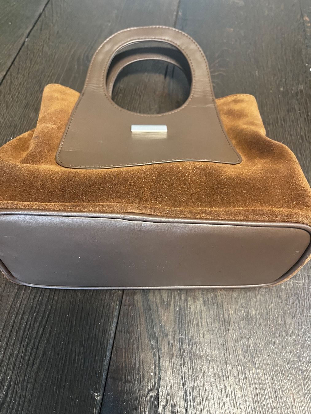 Borse da donna: Echte Wildleder-Handtasche mit Ledergriff – Nuovo e nell'imballaggio originale da Bözberg venduto da sojana 3